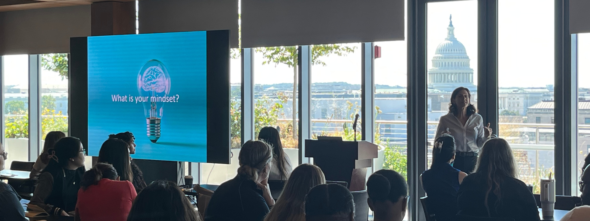 Group attending a career workshop